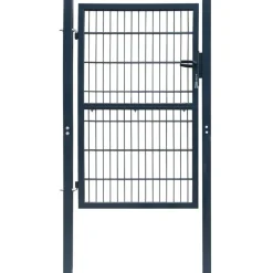 Outlet FinePRICE Aitaportti yksiovinen antrasiitin harmaa 106x190cm