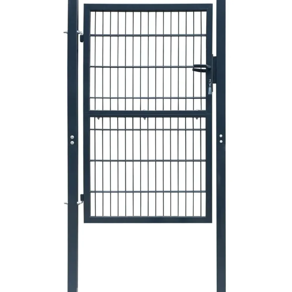 Outlet FinePRICE Aitaportti yksiovinen antrasiitin harmaa 106x190cm