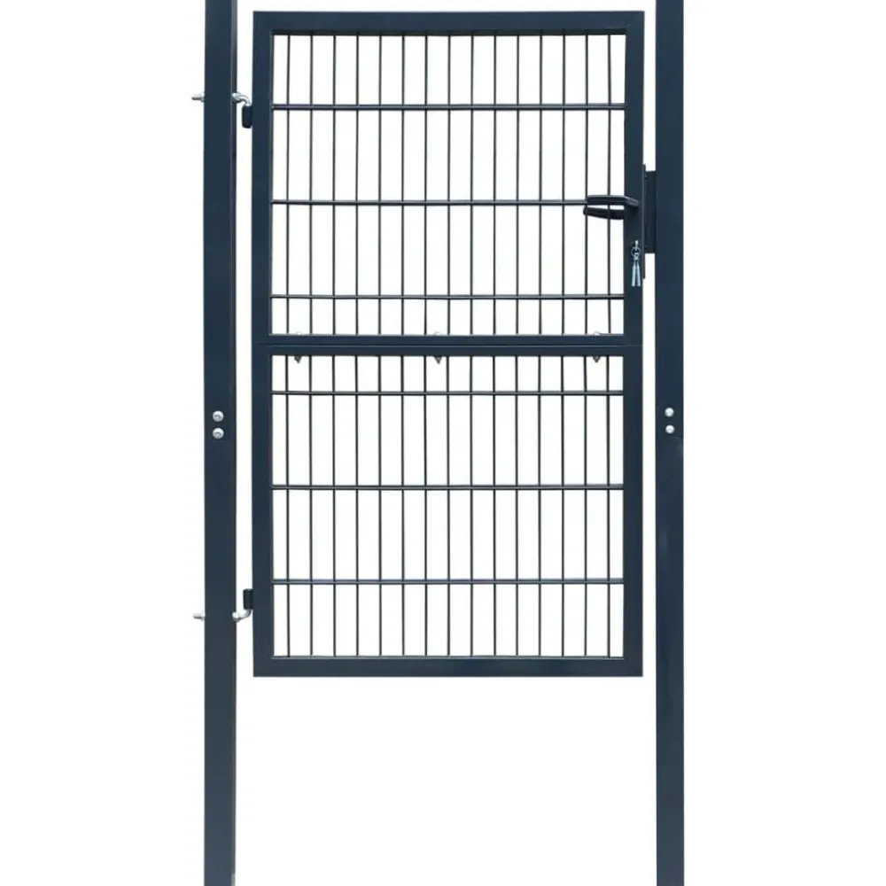 Clearance FinePRICE Aitaportti yksiovinen antrasiitin harmaa 106x230cm