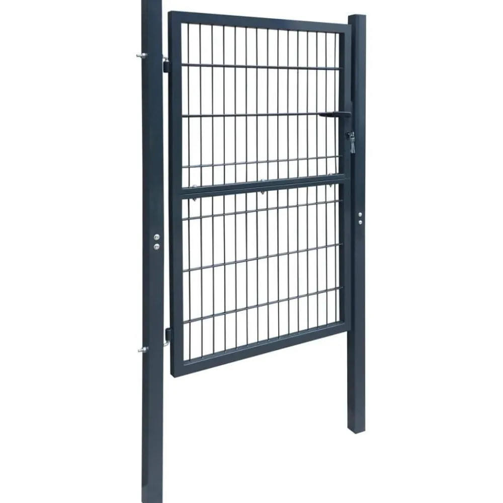Clearance FinePRICE Aitaportti yksiovinen antrasiitin harmaa 106x210cm