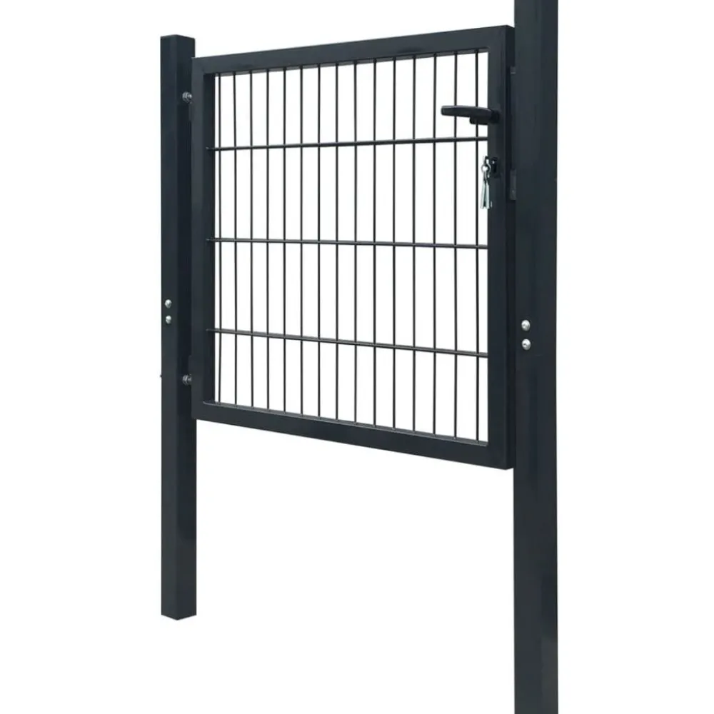 Hot FinePRICE Aitaportti yksiovinen antrasiitin harmaa 106x130cm