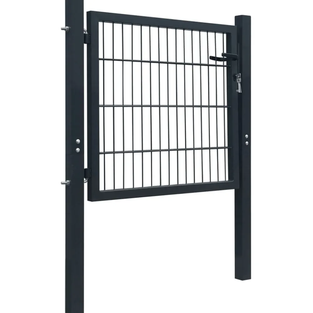 Hot FinePRICE Aitaportti yksiovinen antrasiitin harmaa 106x130cm