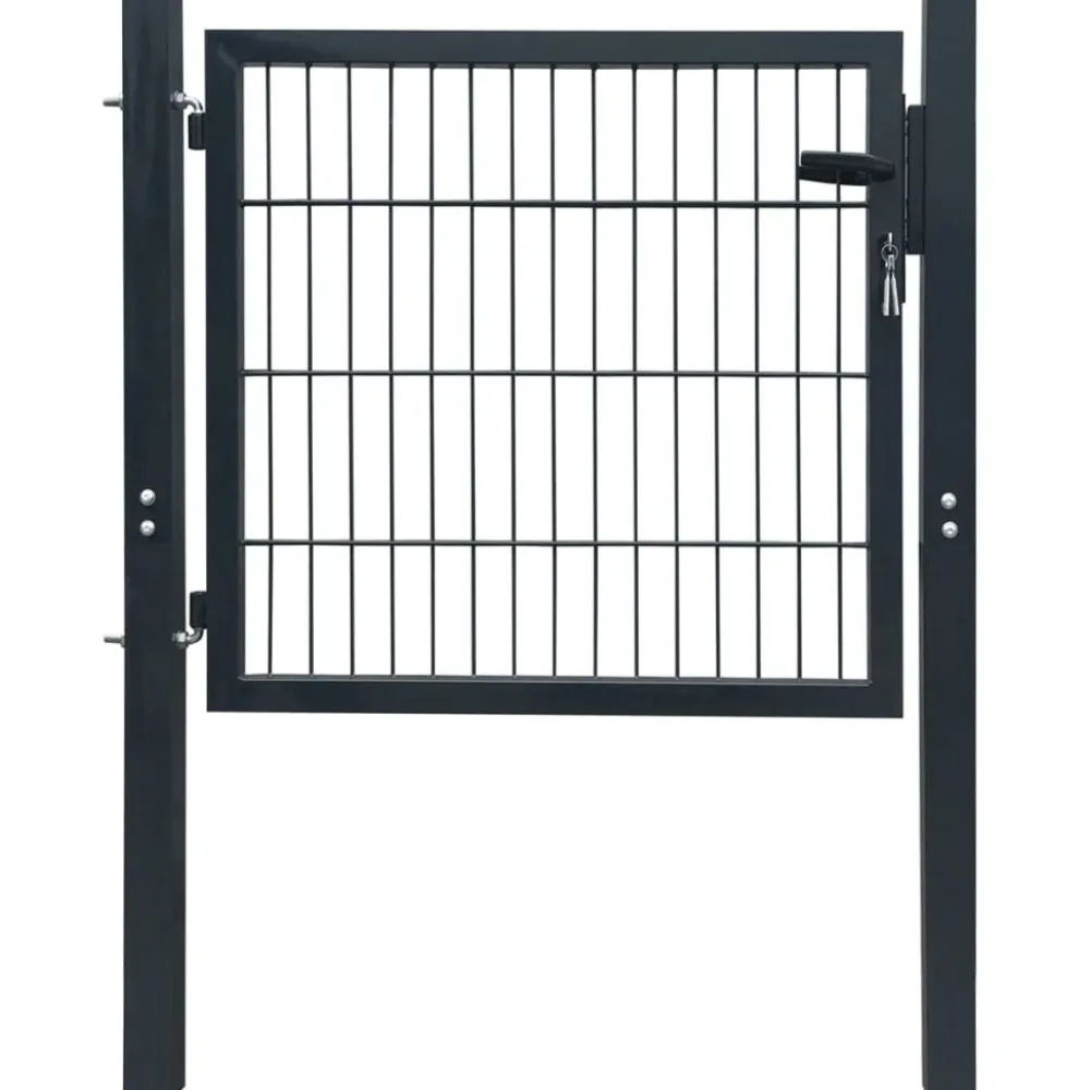 Hot FinePRICE Aitaportti yksiovinen antrasiitin harmaa 106x130cm