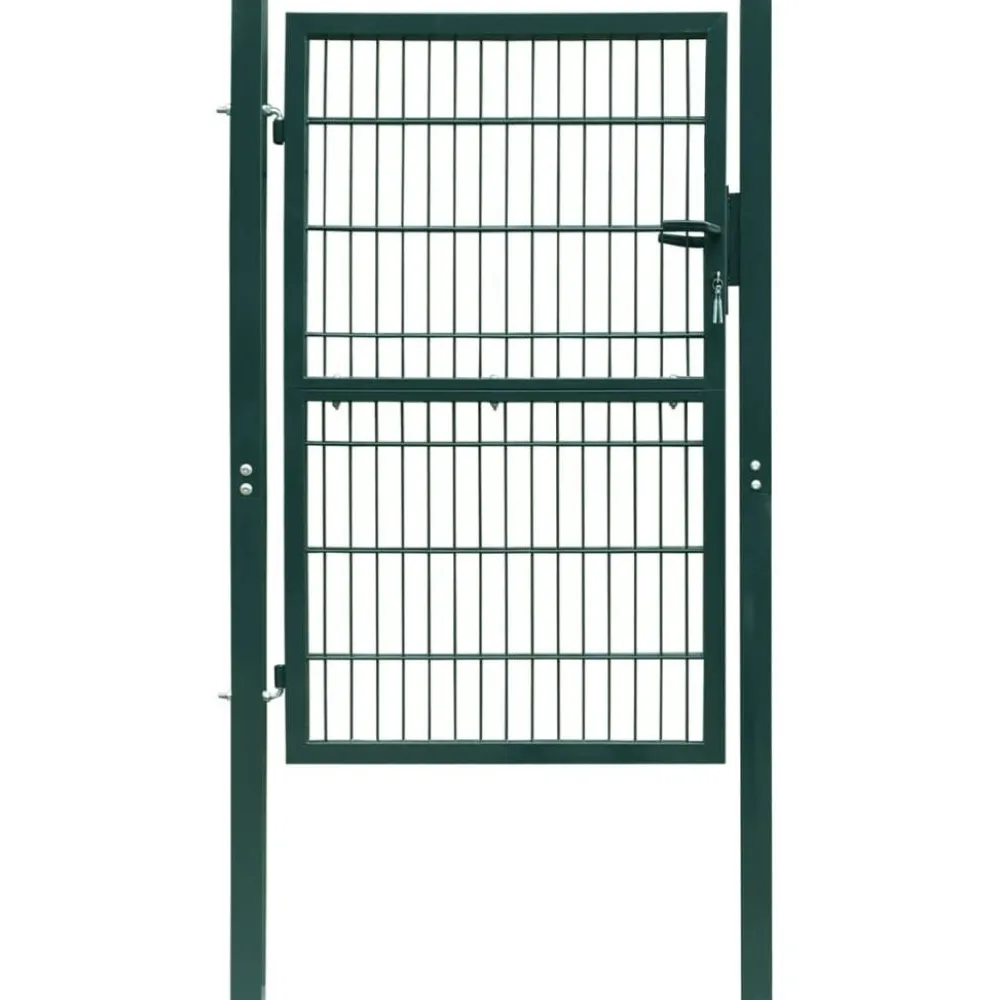 FinePRICE Aitaportti yksiovinen vihreä 106x210cm