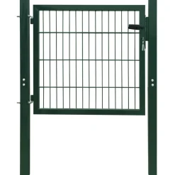 FinePRICE Aitaportti yksiovinen vihreä 106x130cm