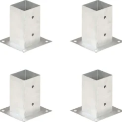Outlet FinePRICE Aitatolpan jalat 4kpl galvanoitu 81mm