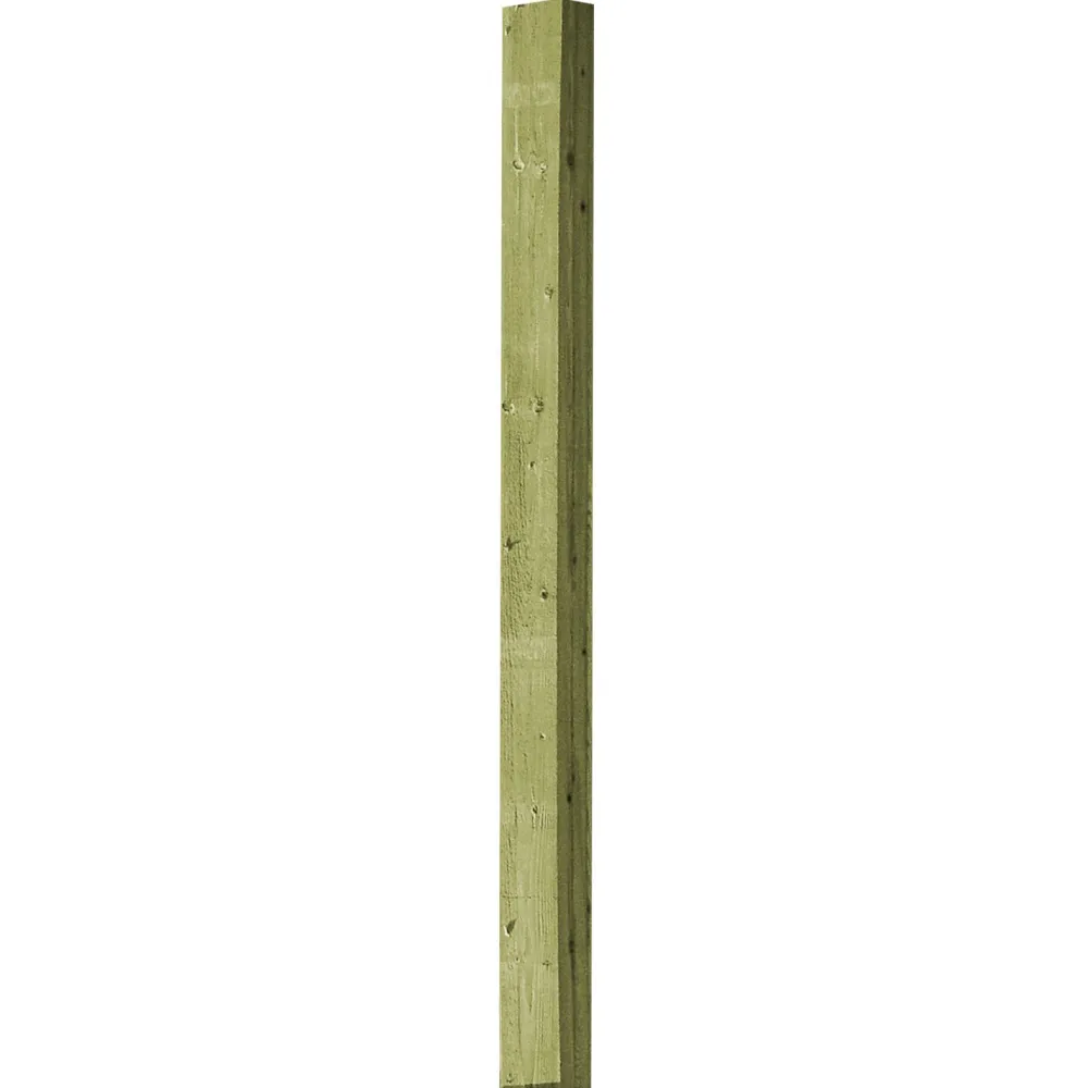 New Tammiston puu Aitatolppa K02/100 100x100 mm sahapintainen vihreä
