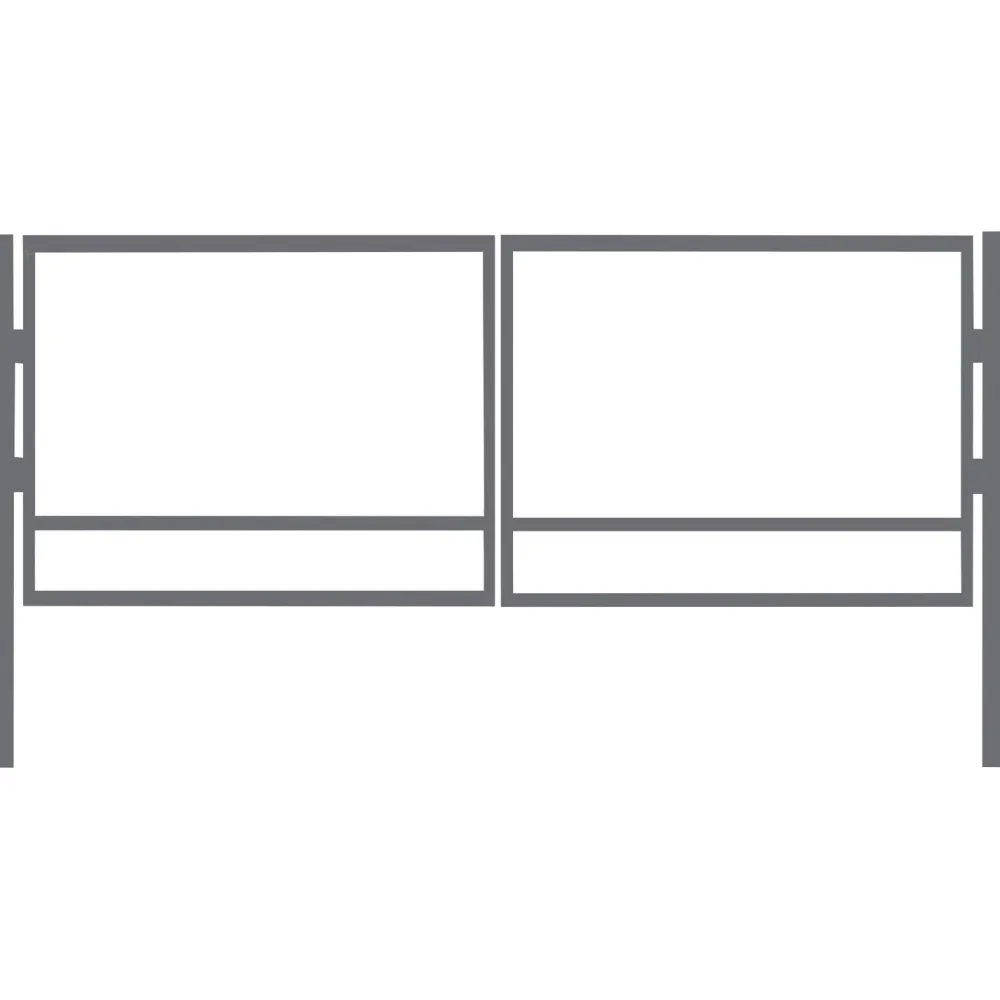 AB Polar Ajoportin runko , korkeus 95cm, leveys 400cm, kuumasinkitty