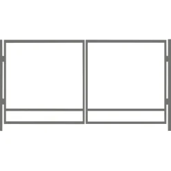 Clearance AB Polar Ajoportin runko , korkeus 95cm, leveys 500cm, harmaa