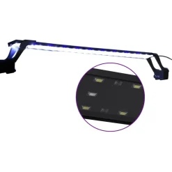 Sale FinePRICE Akvaarion LED-valo kiinnittimillä 75-90 cm valkoinen