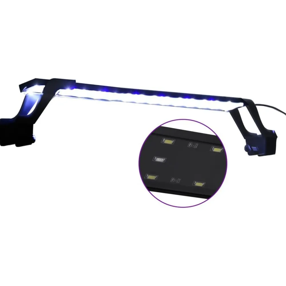New FinePRICE Akvaarion LED-valo kiinnittimillä 55-70 cm valkoinen