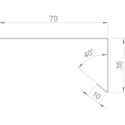Discount Keraplast Alavesipelti Pural 70x35mm, 3.0m, musta
