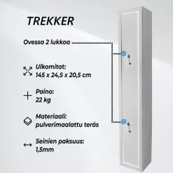 New Trekker Asekaappi 3 asetta musta