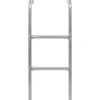 Outlet FinePRICE 2-askelmaiset trampoliinin tikkaat, teräs, hopea, 82,5 cm