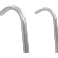 Outlet FinePRICE 2-askelmaiset trampoliinin tikkaat, teräs, hopea, 82,5 cm