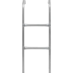 Outlet FinePRICE 2-askelmaiset trampoliinin tikkaat, teräs, hopea, 102,6 cm