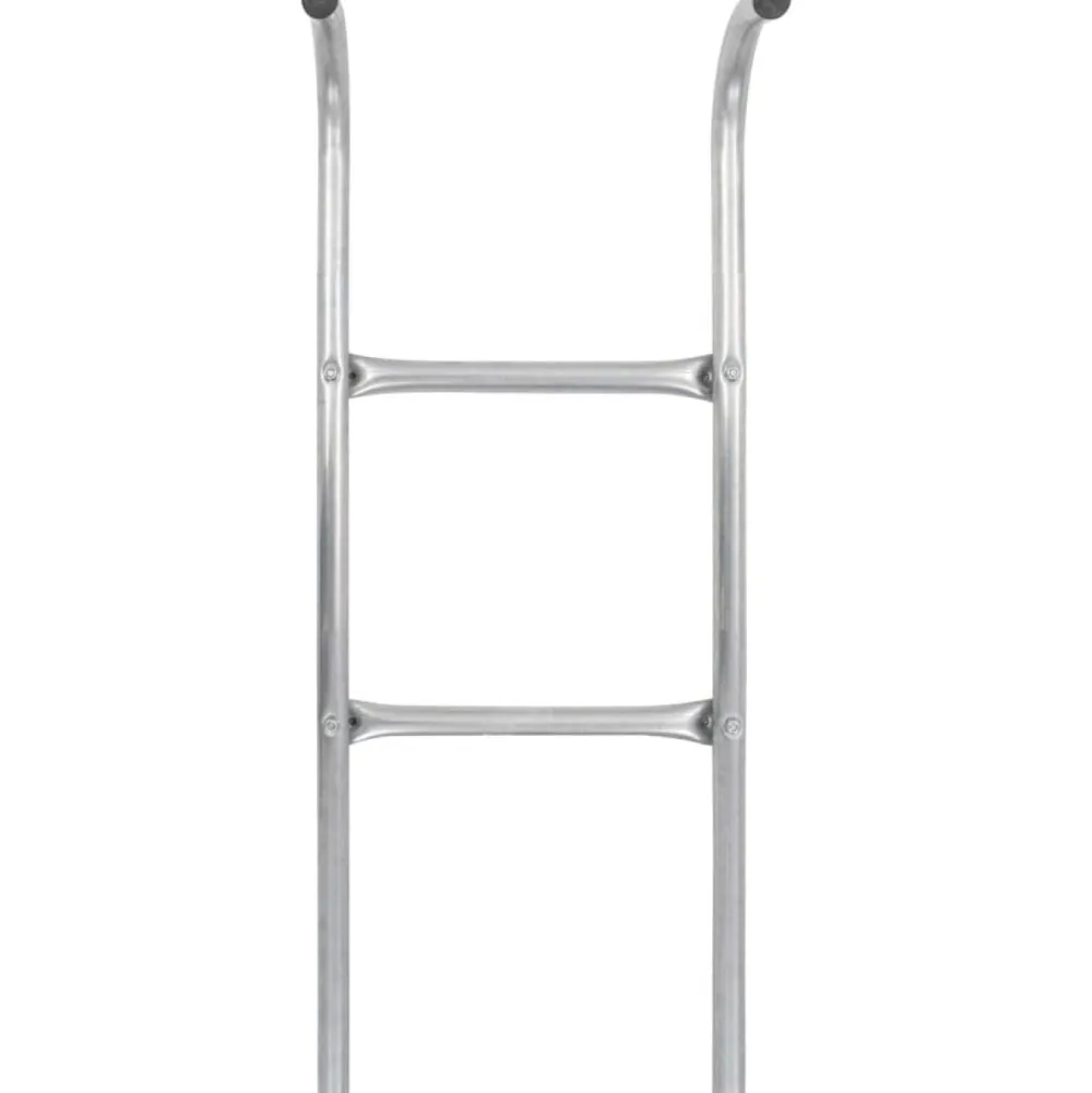 Outlet FinePRICE 2-askelmaiset trampoliinin tikkaat, teräs, hopea, 102,6 cm
