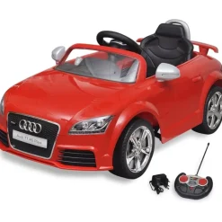 Best FinePRICE Audi TT RS istuttava auto lapsille kauko-ohjaimella eri värejä Punainen