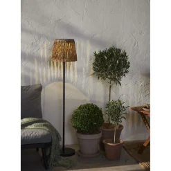Star Trading Aurinkokennolattiavalaisin Cesta, 102cm, musta/ruskea