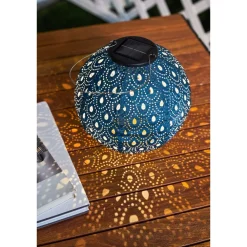 Hot Paulmann Aurinkokennolyhty Pauleen Sunshine Charm, IP44, 3500K, tummansininen