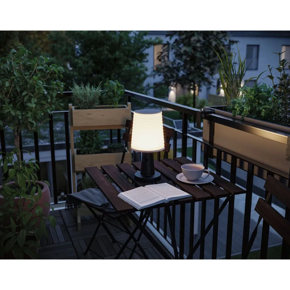 Online Paulmann Aurinkokennopöytävalaisin Ilanga 30cm IP44 2700K 125lm USB antrasiitti