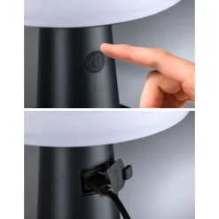 Online Paulmann Aurinkokennopöytävalaisin Ilanga 30cm IP44 2700K 125lm USB antrasiitti