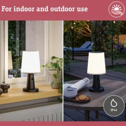 Online Paulmann Aurinkokennopöytävalaisin Ilanga 30cm IP44 2700K 125lm USB antrasiitti