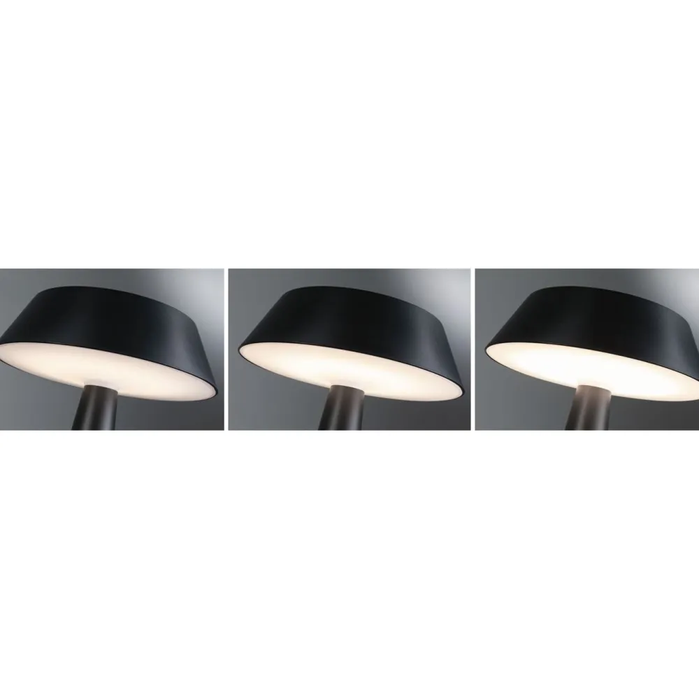 Clearance Paulmann Aurinkokennopöytävalaisin Soala 30.6cm 2700K 165lm 2.1W USB antrasiitti