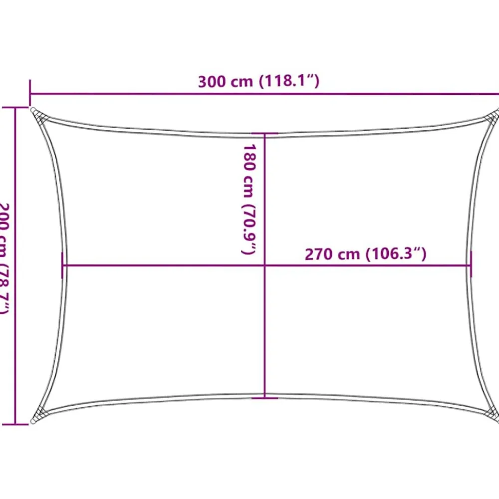 Online FinePRICE Aurinkopurje, 160 g/m² HDPE, eri värejä ja kokoja (16419)