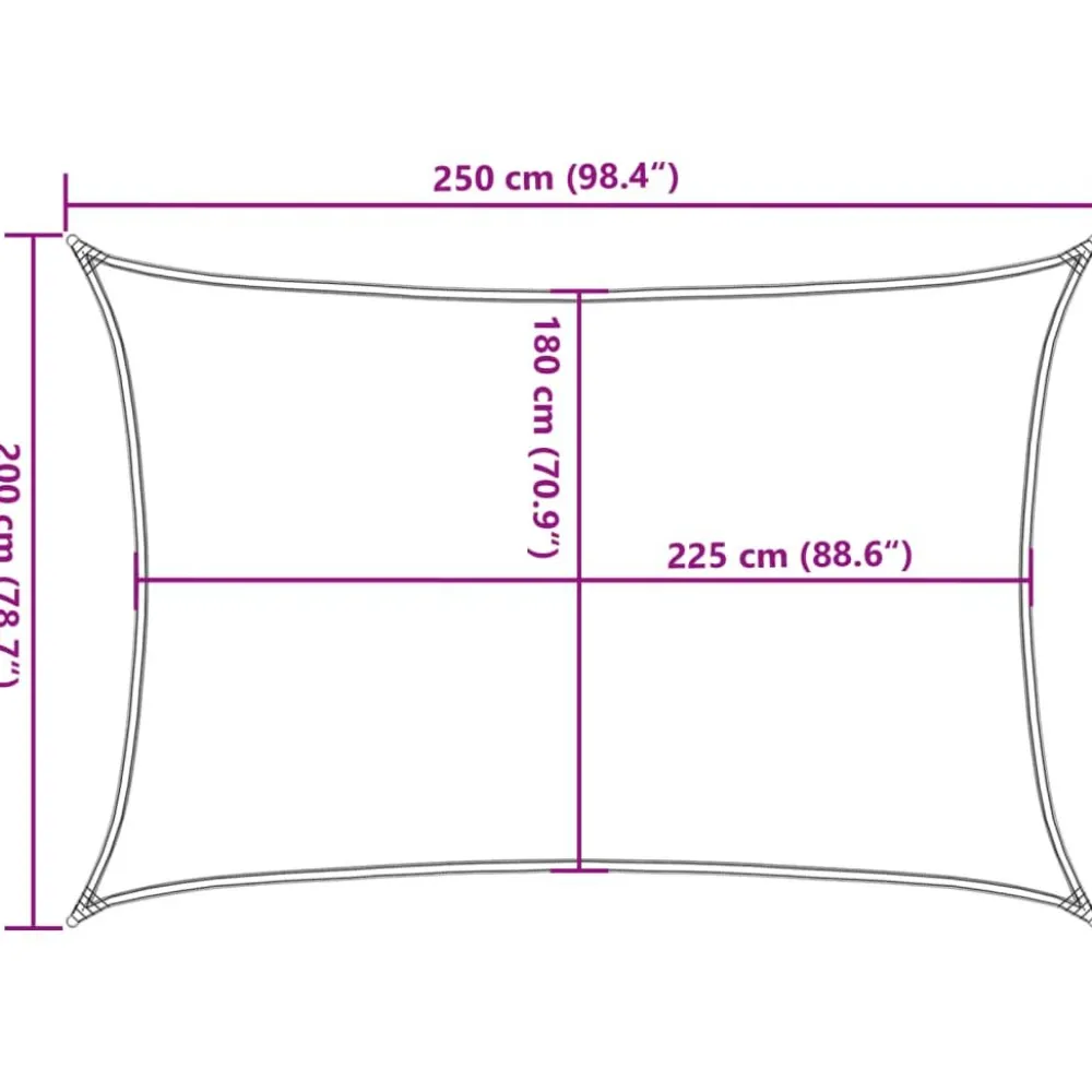 Online FinePRICE Aurinkopurje, 160 g/m² HDPE, eri värejä ja kokoja (16419)