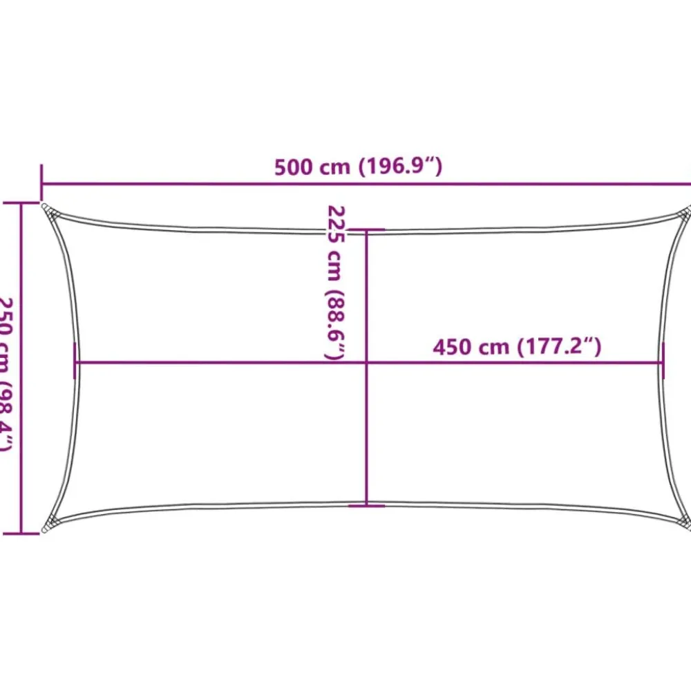 Online FinePRICE Aurinkopurje, 160 g/m² HDPE, eri värejä ja kokoja (16419)