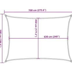Online FinePRICE Aurinkopurje, 160 g/m² HDPE, eri värejä ja kokoja (16419)