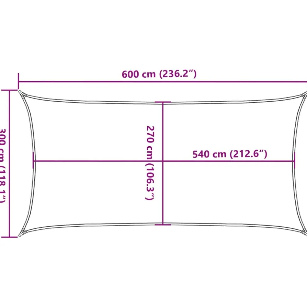 Online FinePRICE Aurinkopurje, 160 g/m² HDPE, eri värejä ja kokoja (16419)