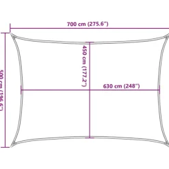 Online FinePRICE Aurinkopurje, 160 g/m² HDPE, eri värejä ja kokoja (16419)