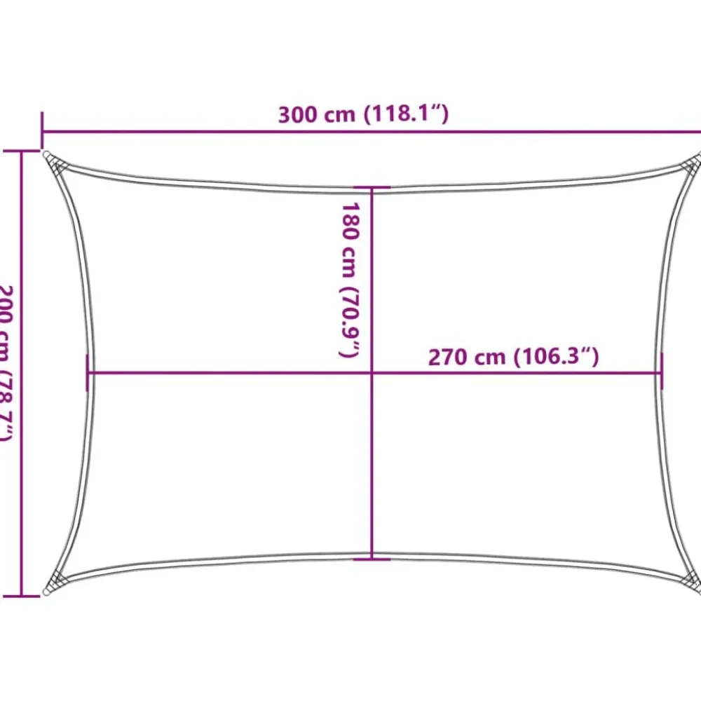 Online FinePRICE Aurinkopurje, 160 g/m² HDPE, eri värejä ja kokoja (16419)