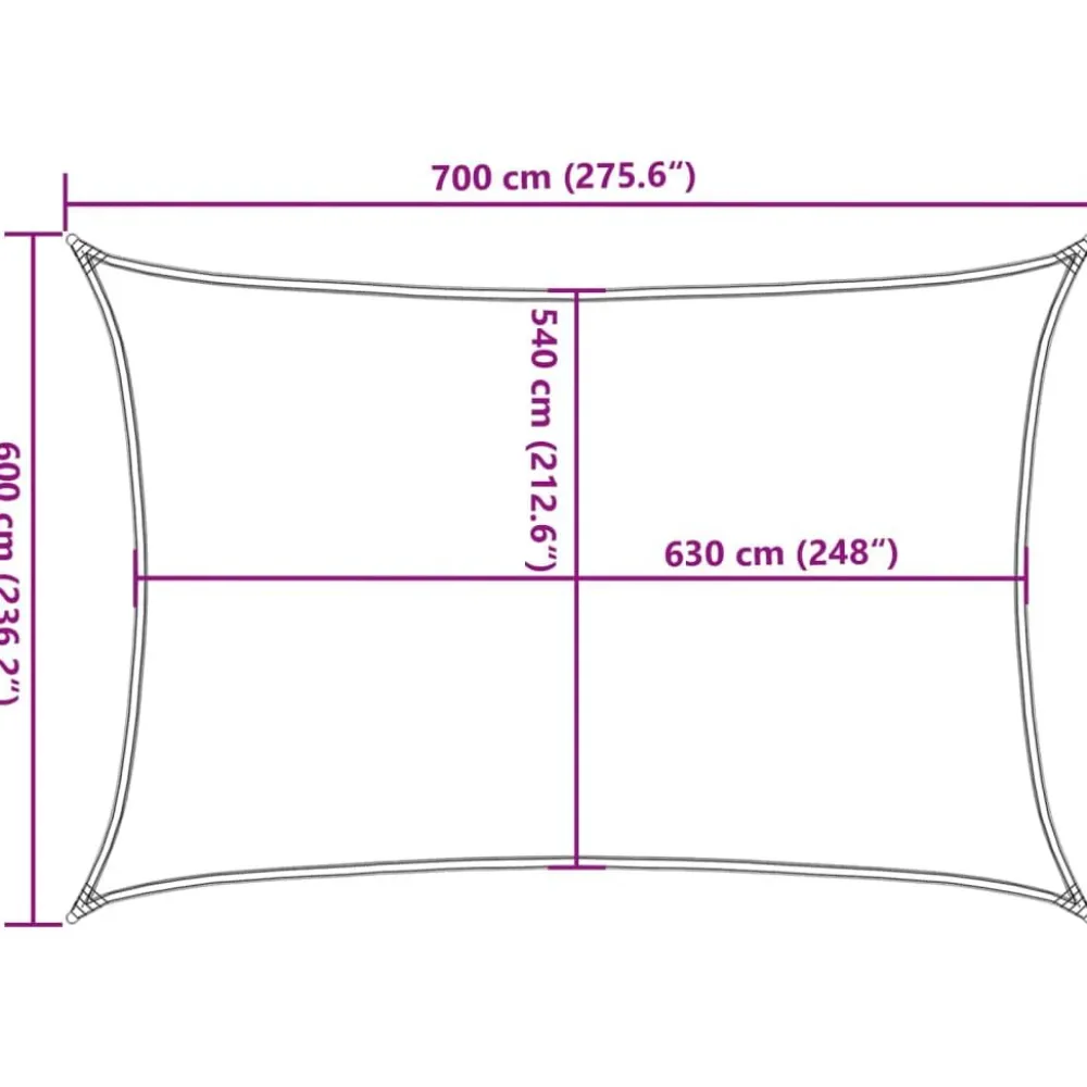 Online FinePRICE Aurinkopurje, 160 g/m² HDPE, eri värejä ja kokoja (16419)