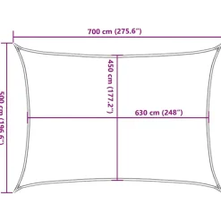 Online FinePRICE Aurinkopurje, 160 g/m² HDPE, eri värejä ja kokoja (16419)