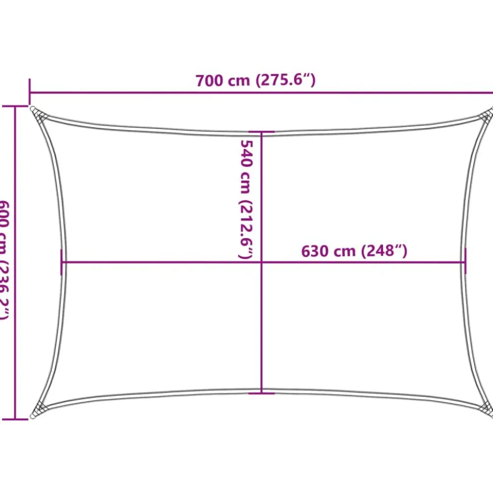 Online FinePRICE Aurinkopurje, 160 g/m² HDPE, eri värejä ja kokoja (16419)