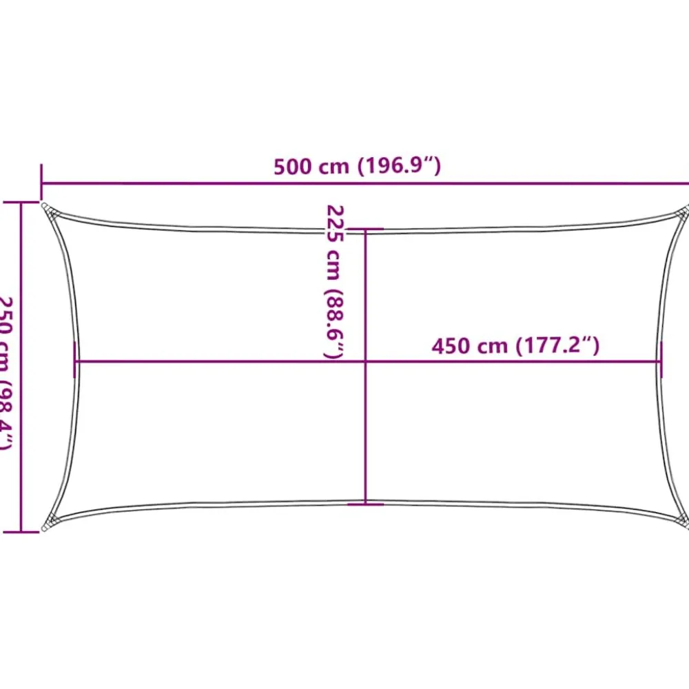 Online FinePRICE Aurinkopurje, 160 g/m² HDPE, eri värejä ja kokoja (16419)