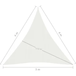 Clearance FinePRICE Aurinkopurje 160 g/m² 3x3x3 m HDPE valkoinen