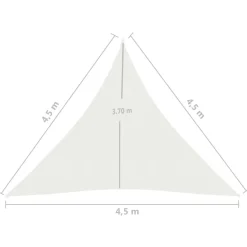 Clearance FinePRICE Aurinkopurje 160 g/m² 3x3x3 m HDPE valkoinen