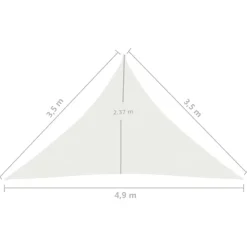 Clearance FinePRICE Aurinkopurje 160 g/m² 3x3x3 m HDPE valkoinen