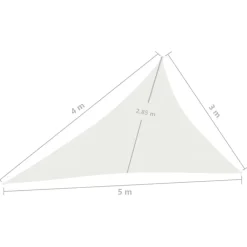 Clearance FinePRICE Aurinkopurje 160 g/m² 3x3x3 m HDPE valkoinen