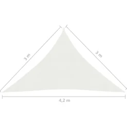 Clearance FinePRICE Aurinkopurje 160 g/m² 3x3x3 m HDPE valkoinen