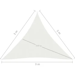 Clearance FinePRICE Aurinkopurje 160 g/m² 3x3x3 m HDPE valkoinen