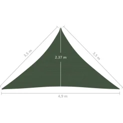 Clearance FinePRICE Aurinkopurje 160 g/m² 3x3x3 m HDPE valkoinen