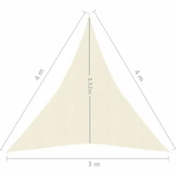 Clearance FinePRICE Aurinkopurje 160 g/m² 3x3x3 m HDPE valkoinen