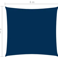 FinePRICE Aurinkopurje Oxford-kangas neliö 6x6 m sininen