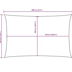 Discount FinePRICE Aurinkopurje Oxford-kangas suorakaide 5x8 m ruskea (35826)