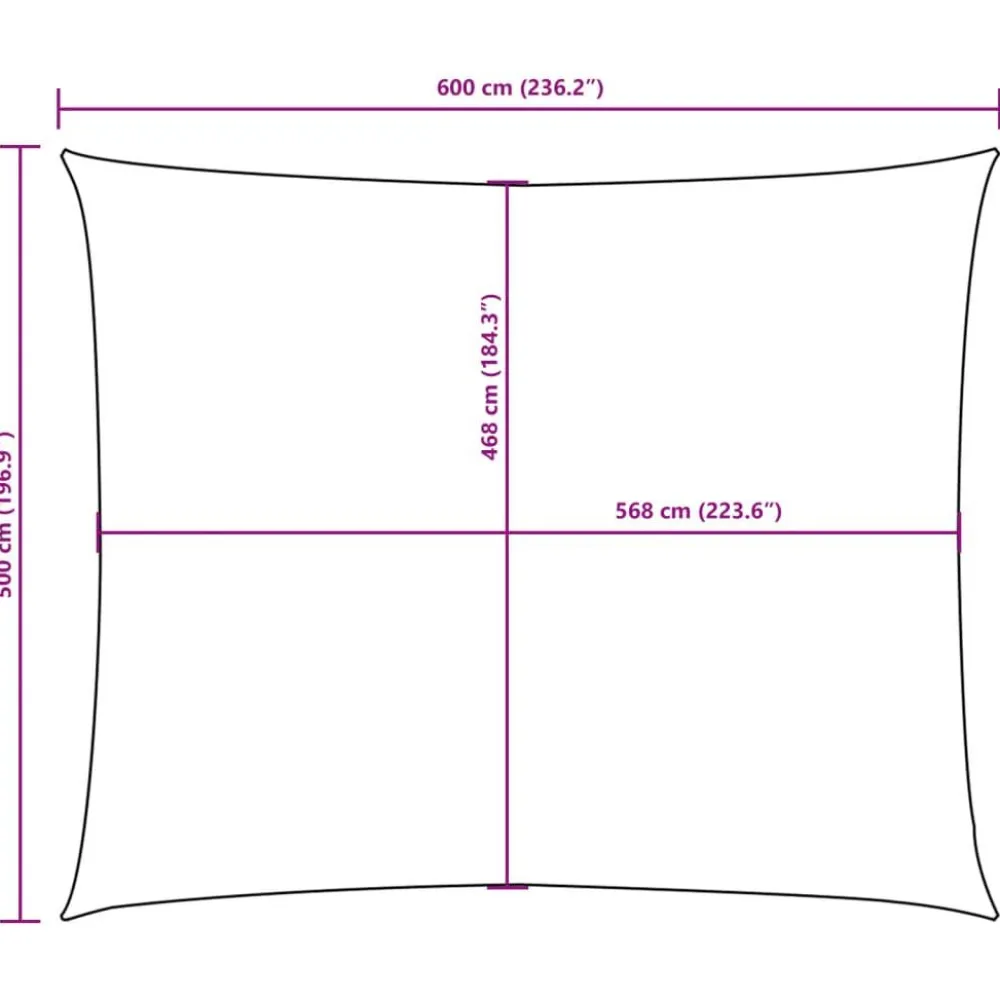 Hot FinePRICE Aurinkopurje Oxford-kangas suorakaide 5x6 m musta (35769)
